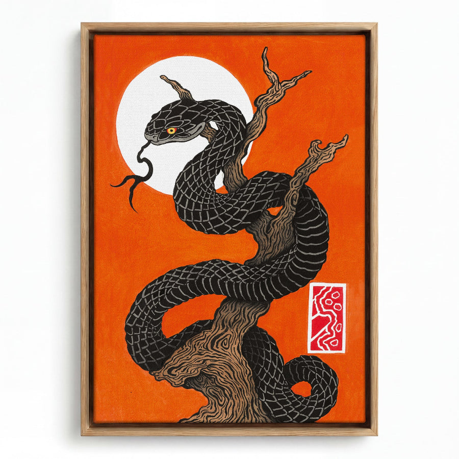 Snake tree canvas