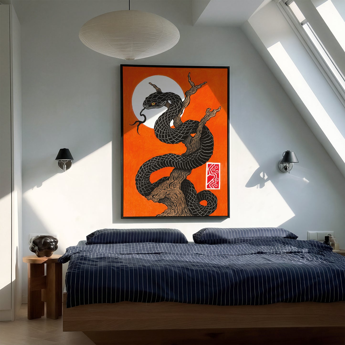 Snake tree canvas