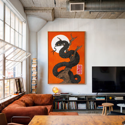 Snake tree canvas