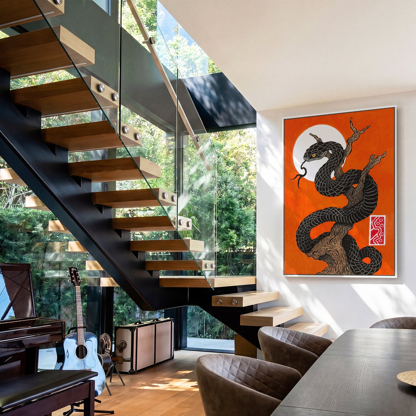 Snake tree canvas