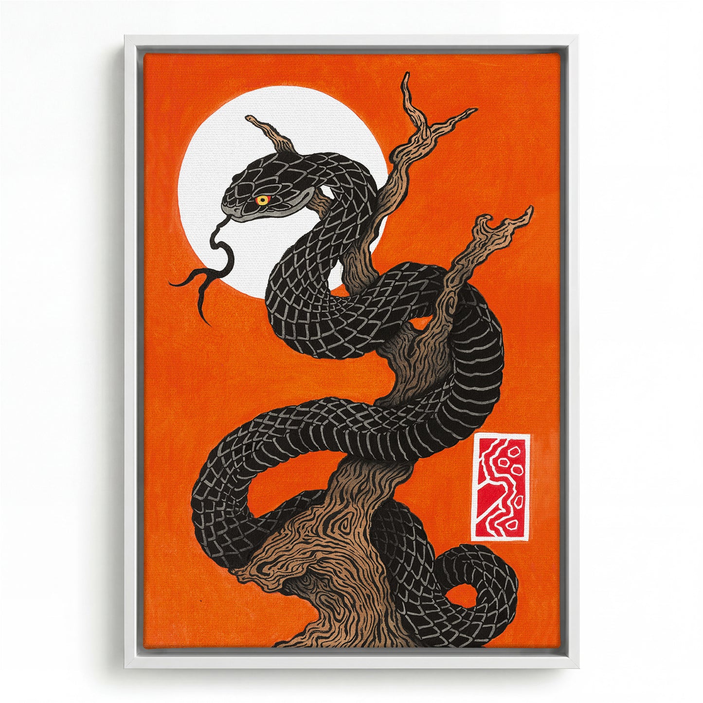 Snake tree canvas
