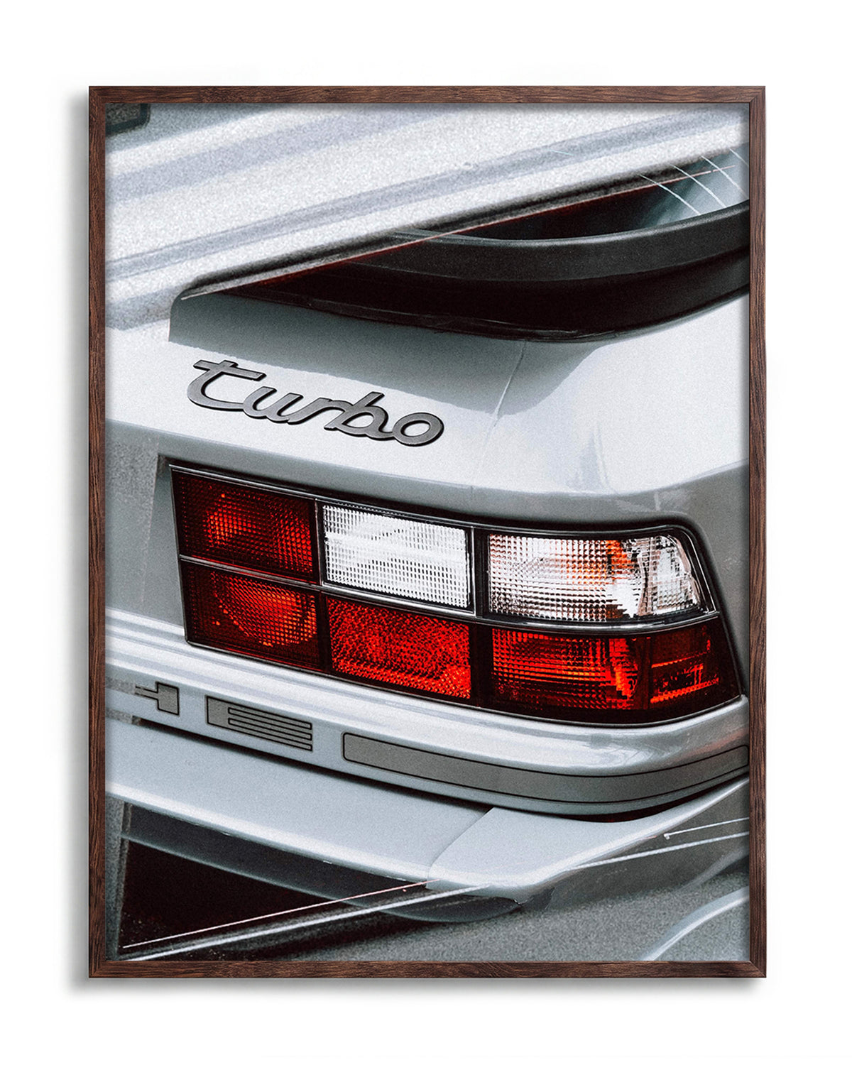 Turbo - no background framed - walnut