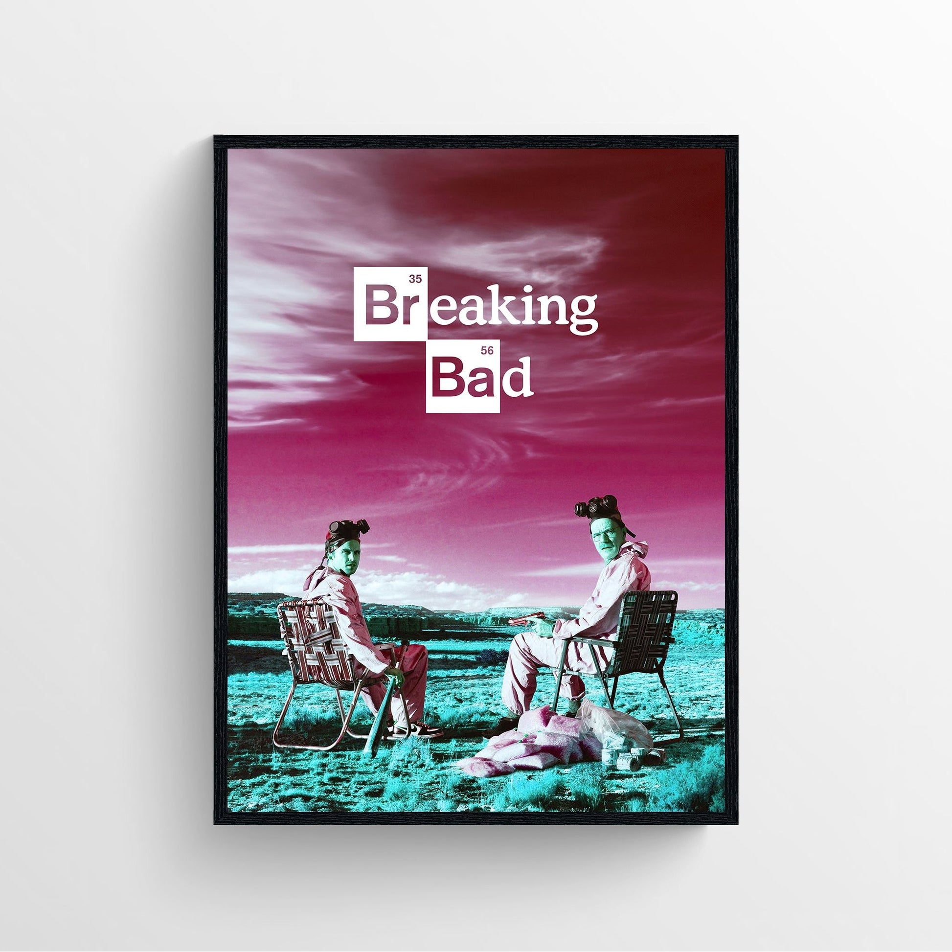 breaking bad tv show poster framed