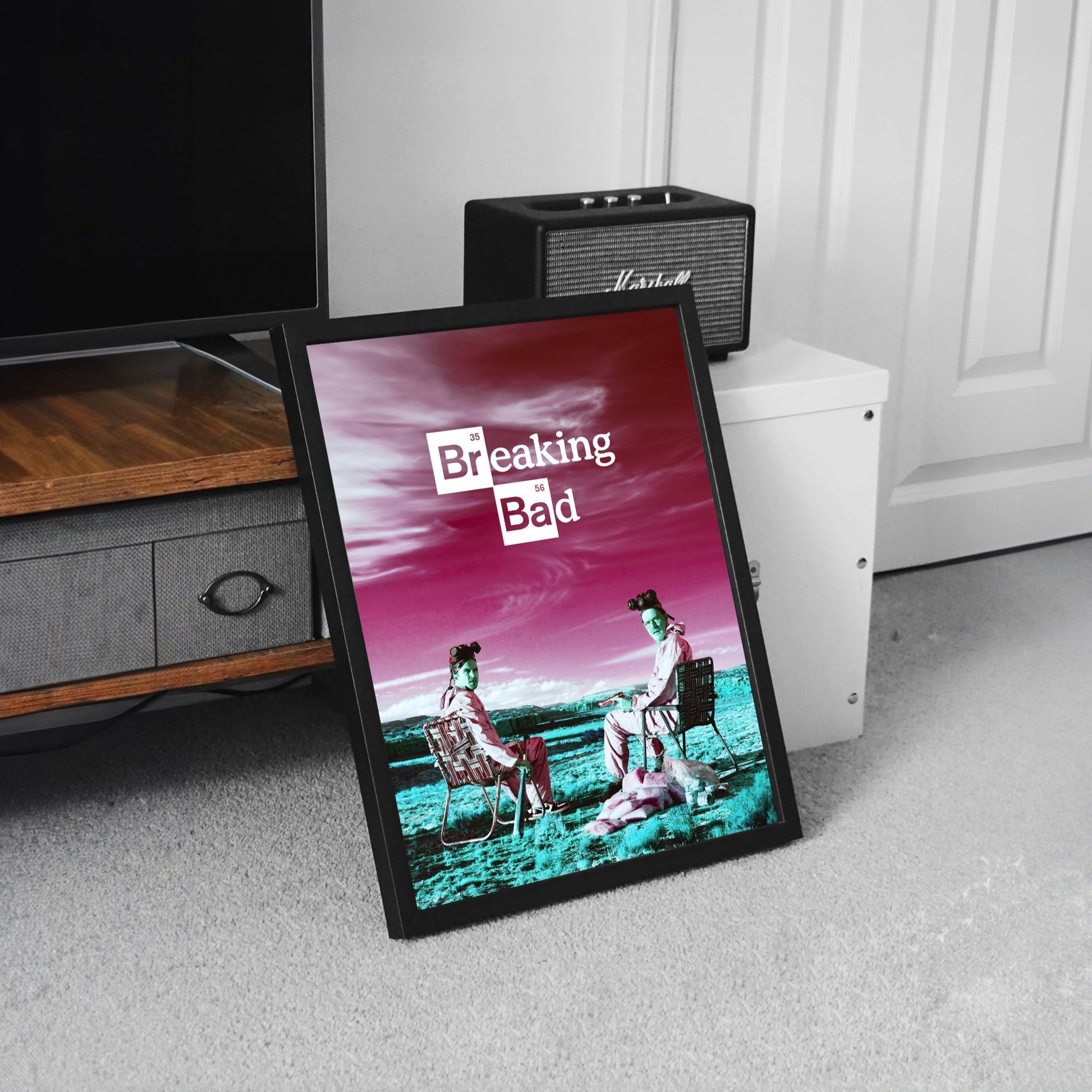 breaking bad tv show poster framed