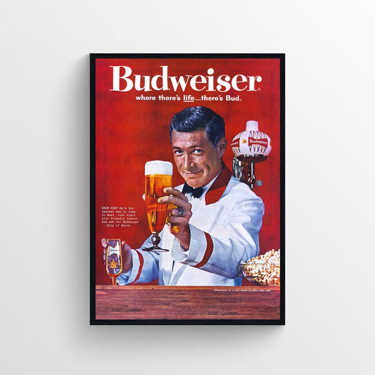 Vintage Budweiser poster perfect man cave / bar decoration poster