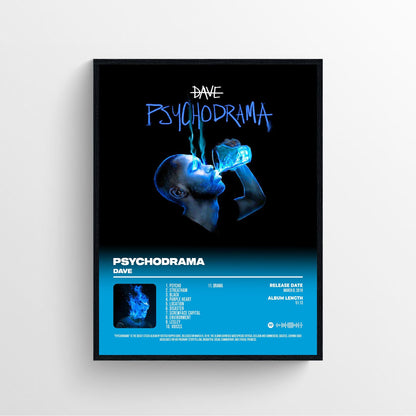 Dave psychodrama album cover poster uk rap