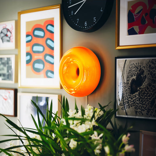 Retro donut lamp