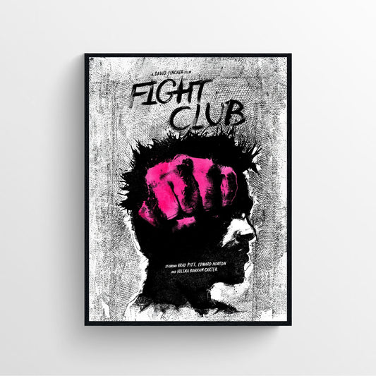 Fight Club Movie Poster, Brad Pitt