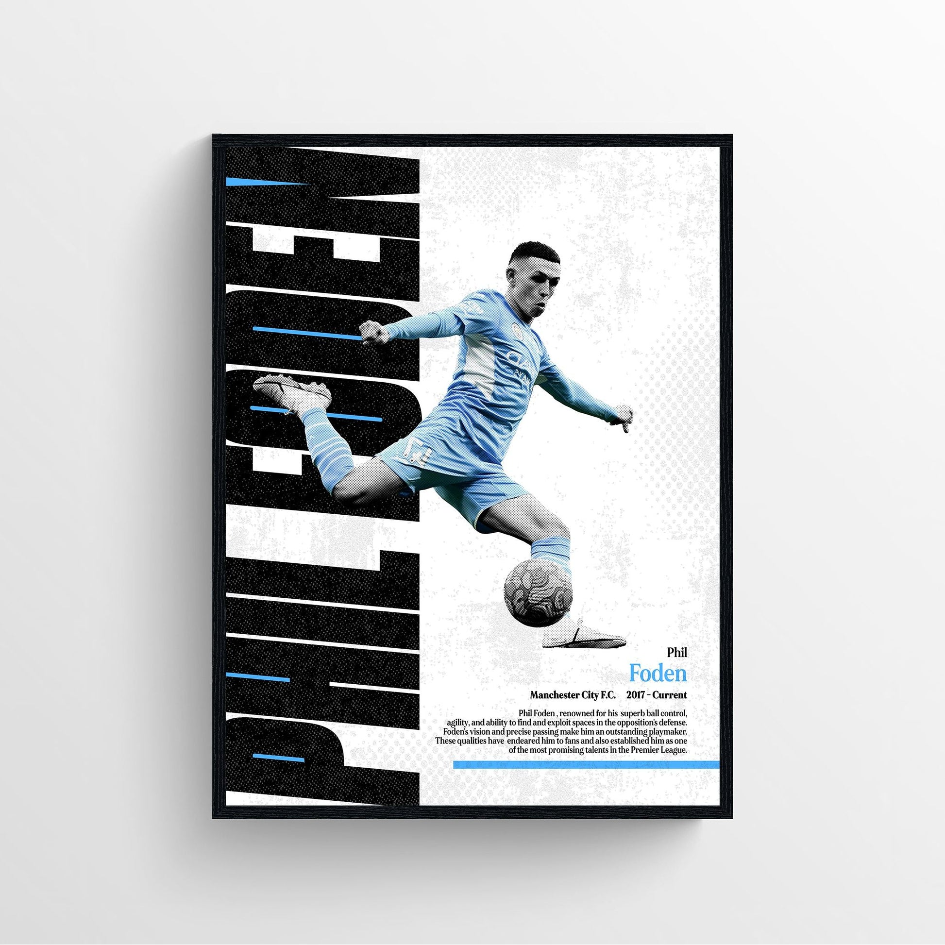 Phil Foden Manchester city Football Poster