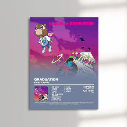 Kanye West graduation album cover poster