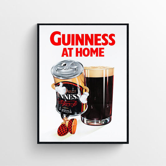 Vintage Style Guinness Beer Poster, bar decoration