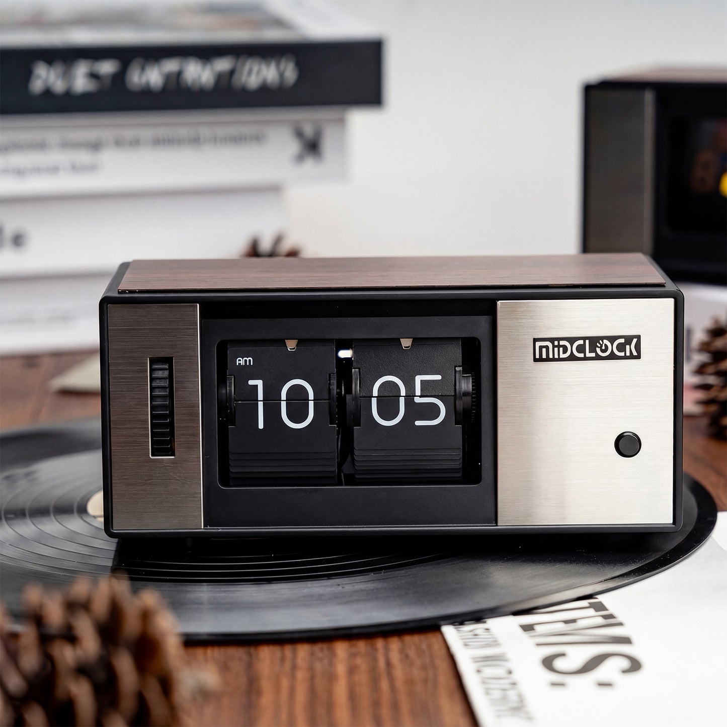 MIDCLOCK Retro Auto-Flip Alarm Clock