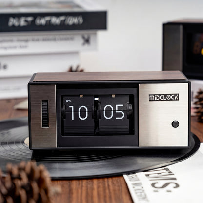 MIDCLOCK Retro Auto-Flip Alarm Clock