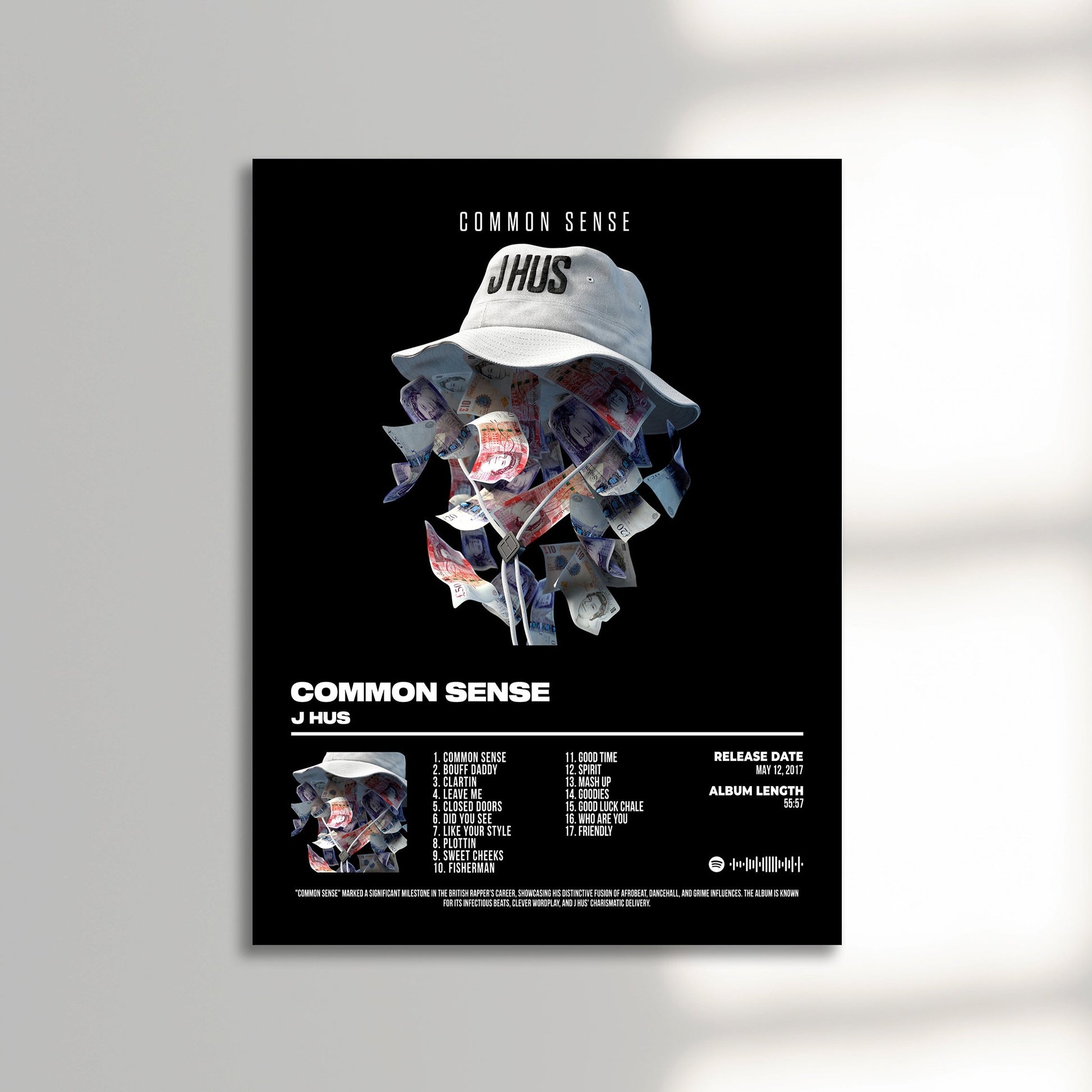 J Hus common sense album cover poster