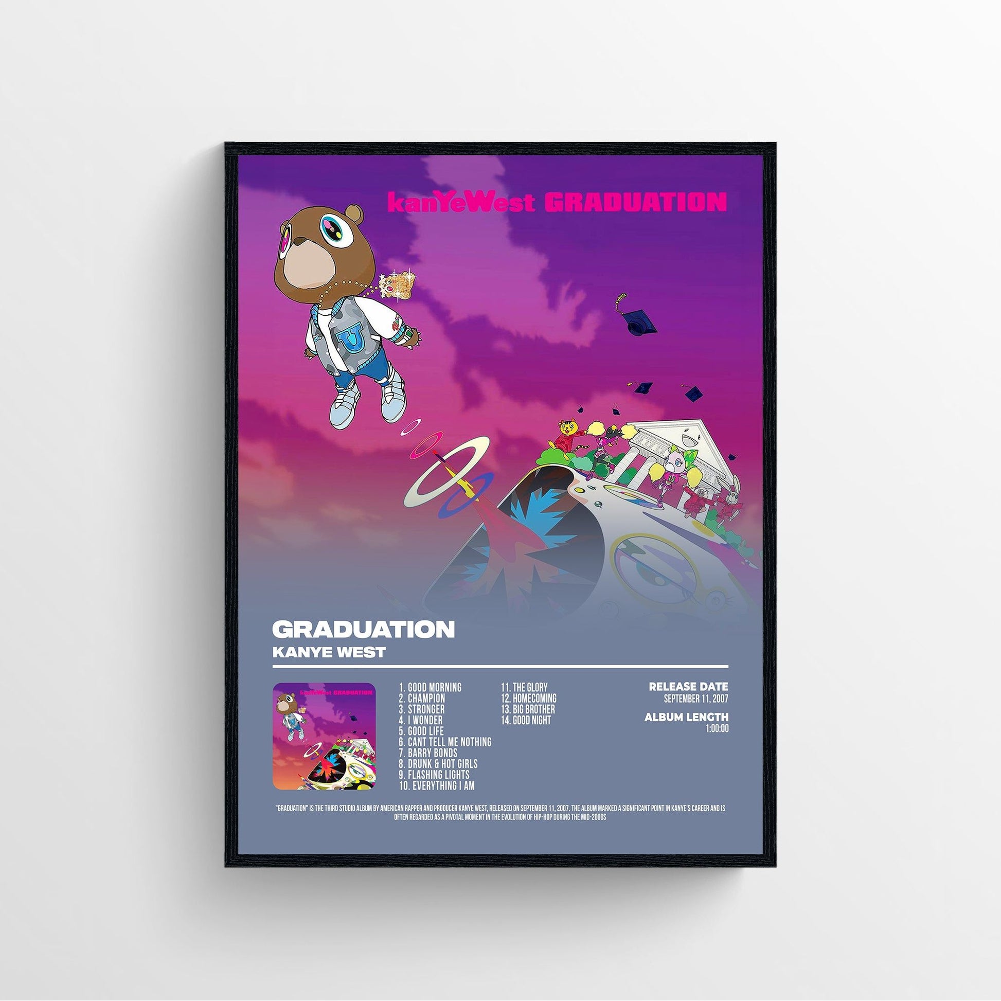 Kanye West graduation album cover poster