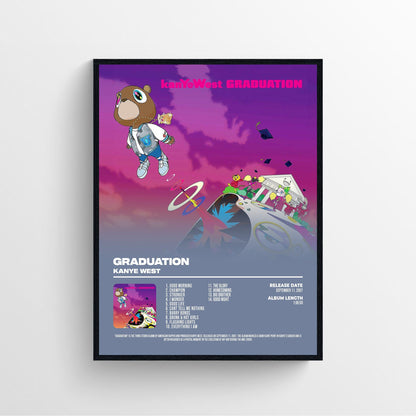 Kanye West graduation album cover poster