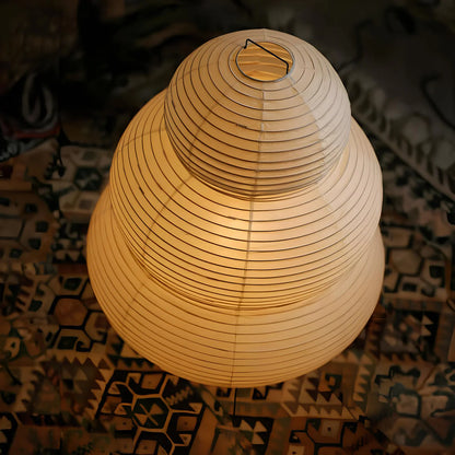 Tall Japanese Rice Paper Lamp