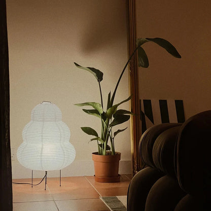 Tall Japanese Rice Paper Lamp