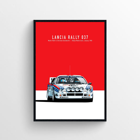 Lancia Rally Car Poster