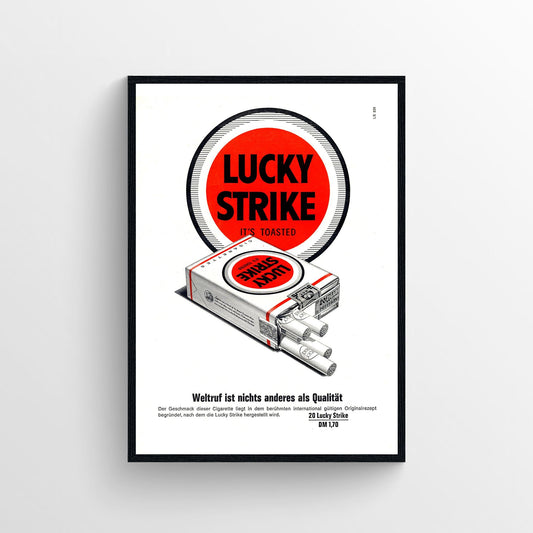 Lucky Strike Vintage smoking poster