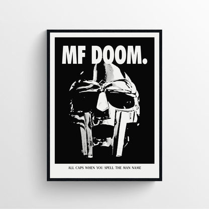 MF Doom rap music poster