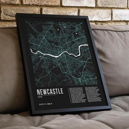 Newcastle City Map Poster