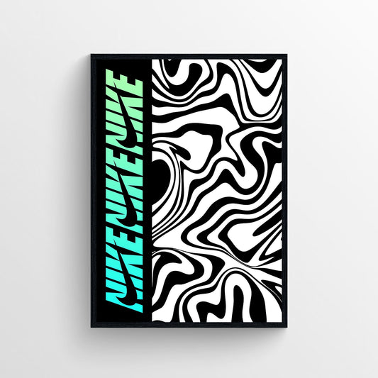 Nike wavy poster