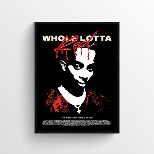 Playboi Cart whole lotta red album cover poster