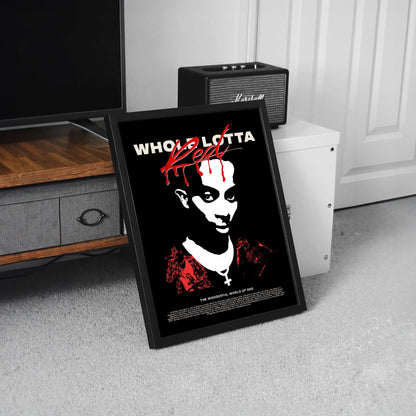 Playboi Cart whole lotta red album cover poster