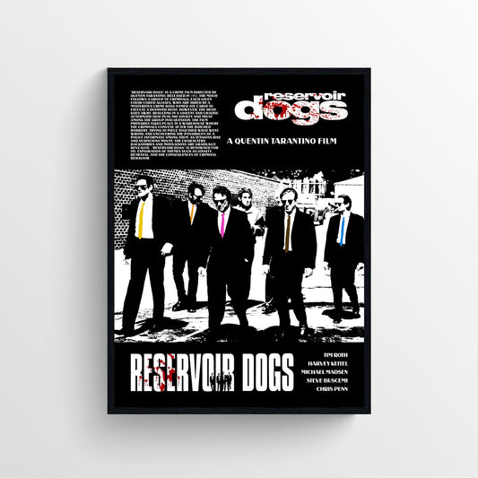 Reservoir dogs framed movie poster