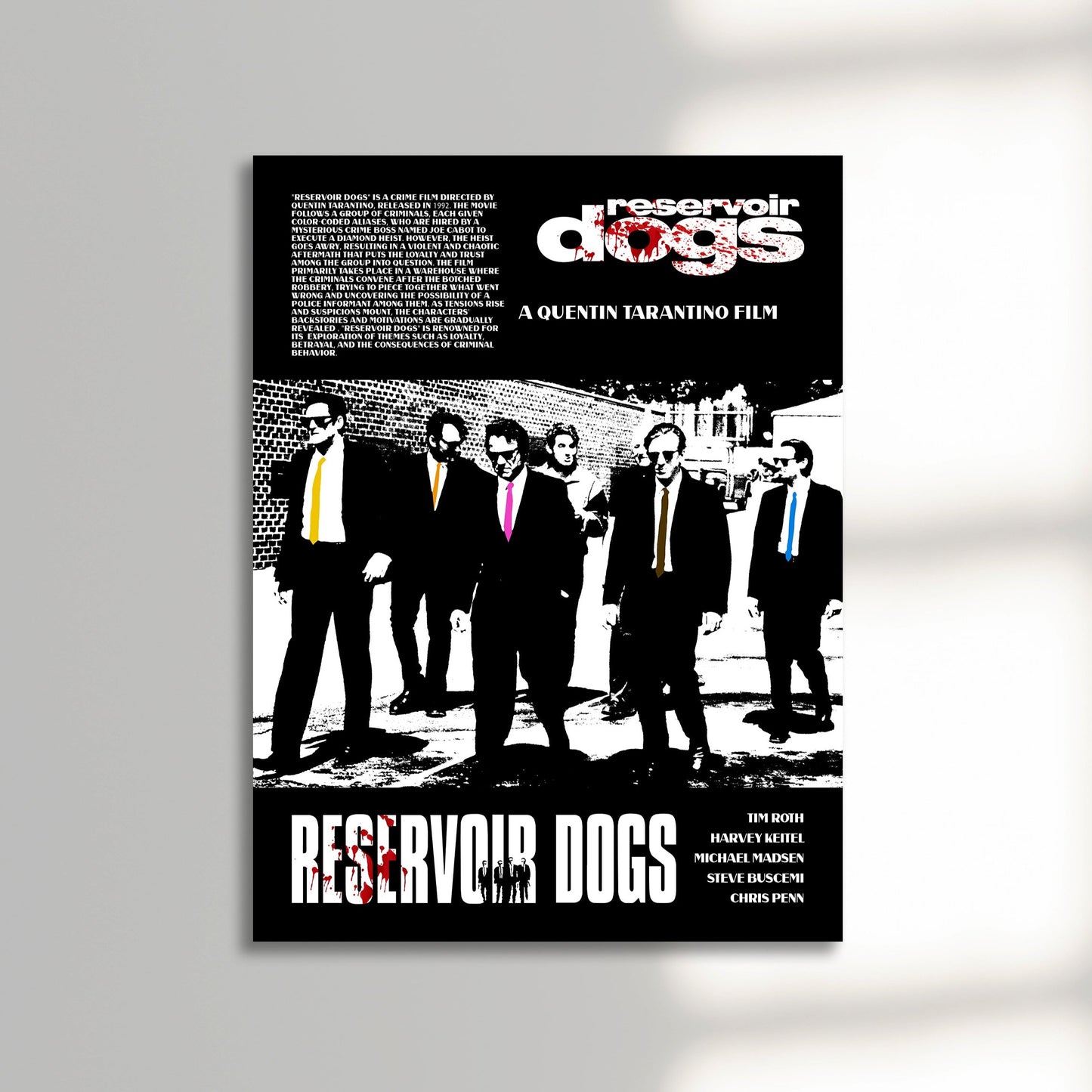 Reservoir dogs unframed movie poster