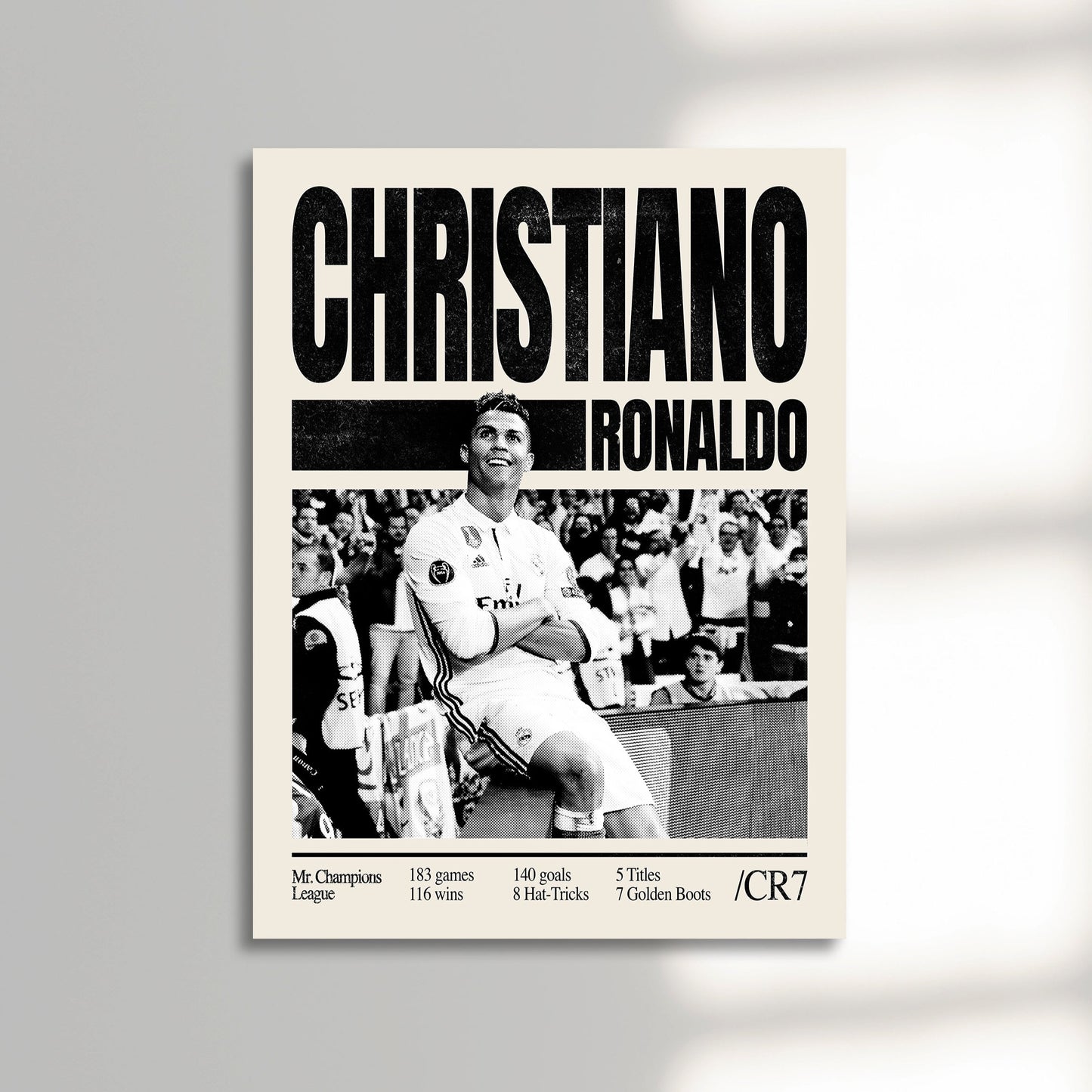 Christian Ronaldo football poster, soccer poster, unframed