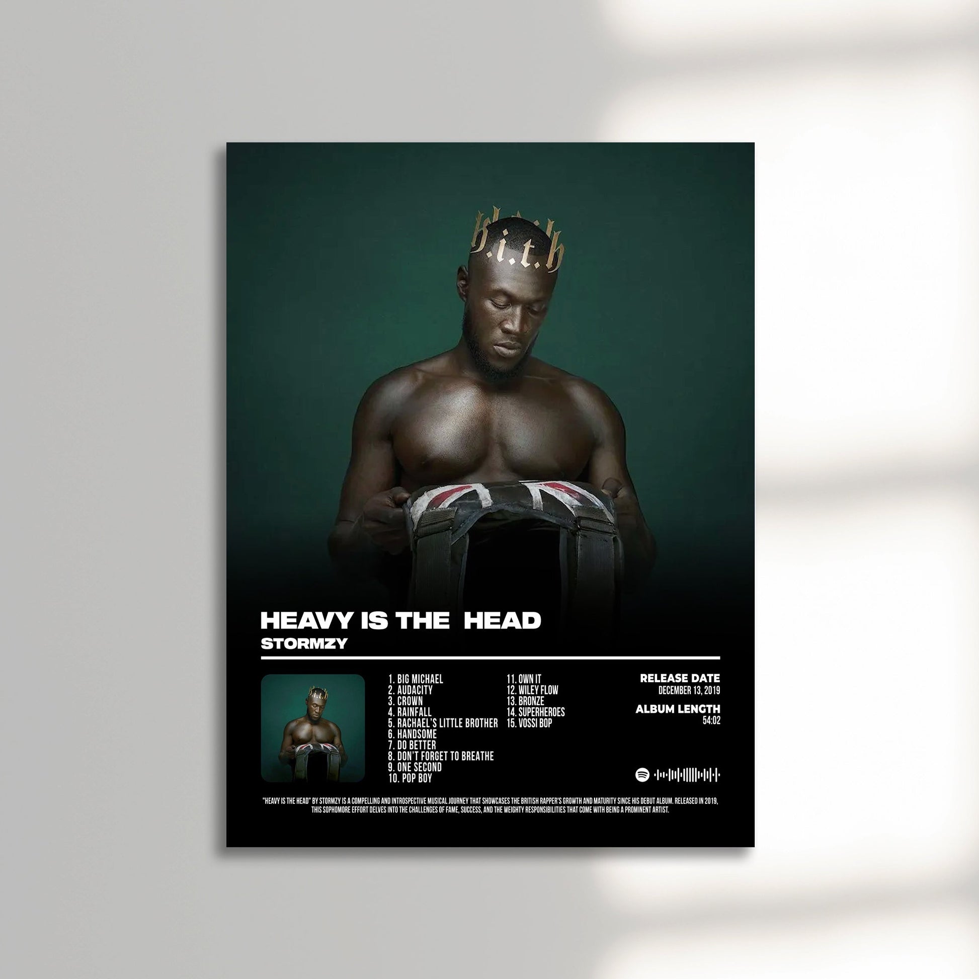 stormzy heavy is the head album cover poster