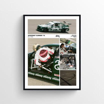 Stussy Speedway Summer Car Poster