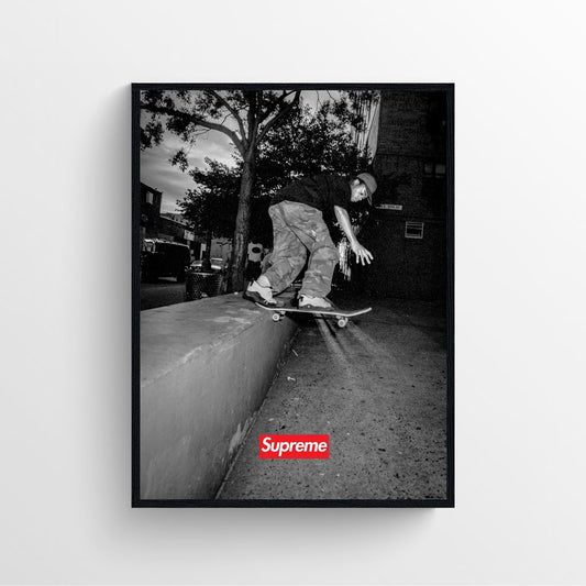 Supreme streetwear fashion skateboarding poster