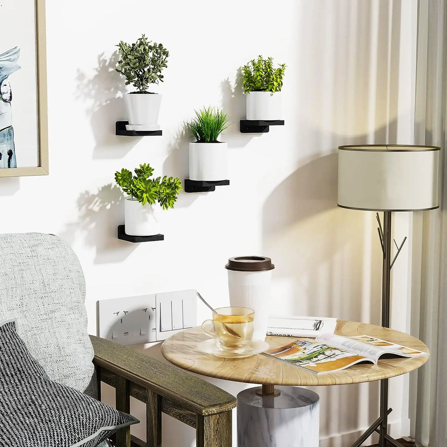 4-Pack Small Floating Shelves