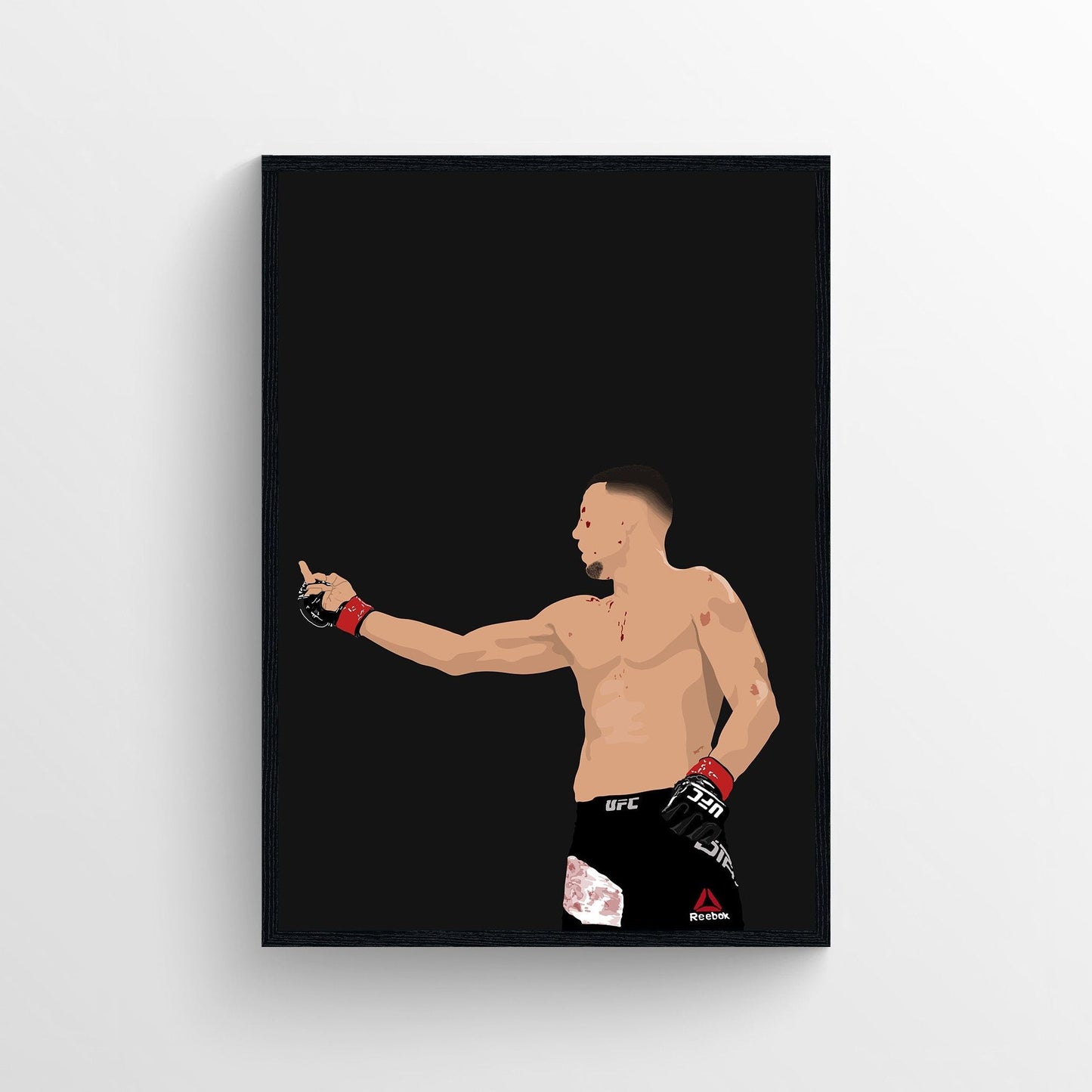 Nate Diaz UFC, MMA Poster