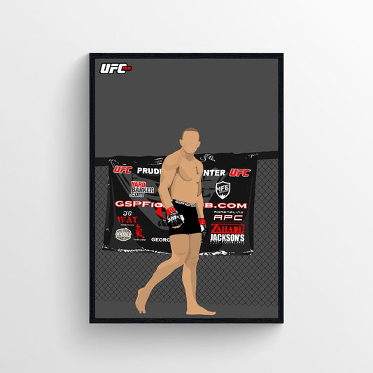 George St Pierre UFC, MMA Poster, GSP