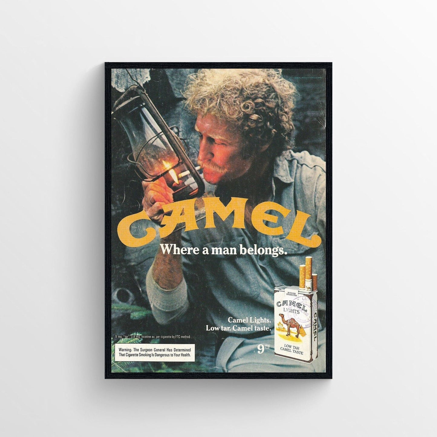 Camel Joe cigarette smoking poster 