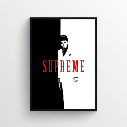 Supreme Scarface fashion Streetwear Movie Poster